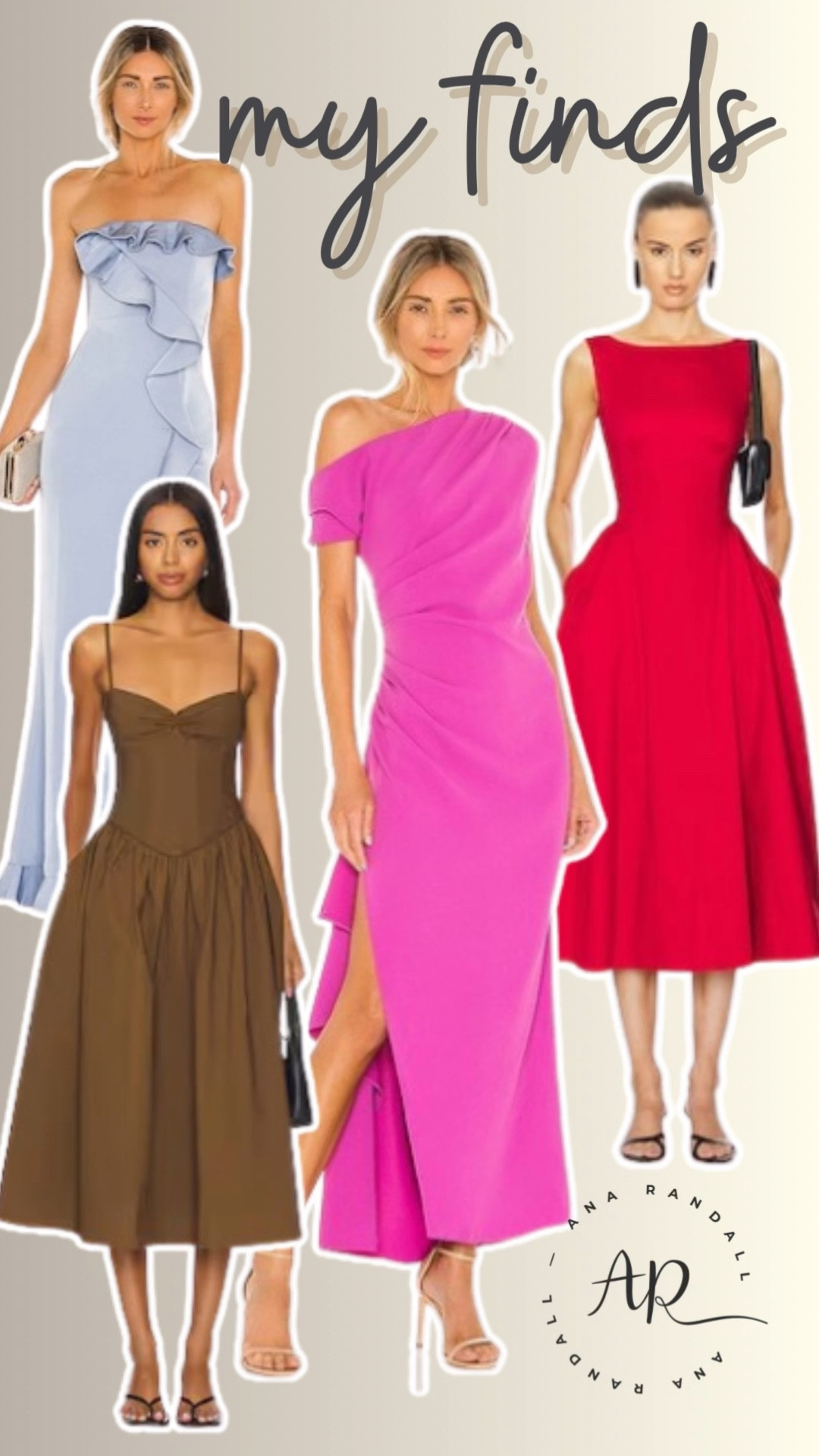 Elegant dress finds I’m loving right now ❤️✨

These are the kind of pieces that instantly make you feel confident, feminine, and put together. From soft pastels to bold statement colors, every dress here feels timeless with a modern, elevated touch.

Pieces in this collage:
• strapless ruffle gown
• one-shoulder pink midi dress
• classic red sleeveless midi dress
• brown corset-style midi dress

Perfect for weddings, events, date nights, or any moment you want to feel a little extra polished and confident 🤍

Everything is linked in my LTK ✨

#LTKStyle #ElegantStyle #OccasionDress #FeminineStyle #LTKFinds

XOXO,
Ana Randall💗

#LTKMothersDay #LTKdayinmylife #LTKootd