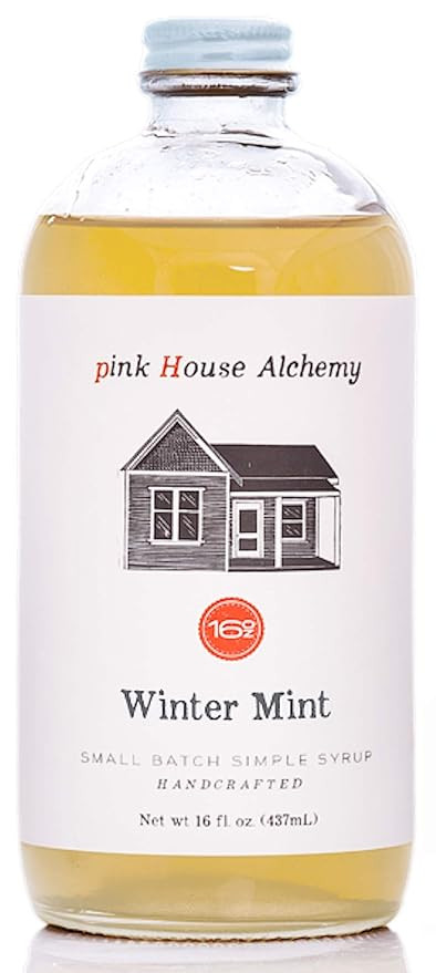 Pink House Alchemy Winter Mint- Simple Syrup - 16 OZ Bottle for Coffee, Cocktail, Mocktail and No... | Amazon (US)