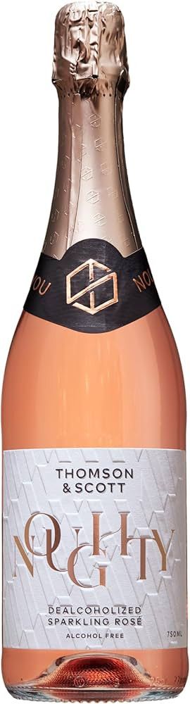 Thomson & Scott Noughty Sparkling Rosé, Alcohol Free, Dealcoholized Non Alcoholic Wine, Light, A... | Amazon (US)
