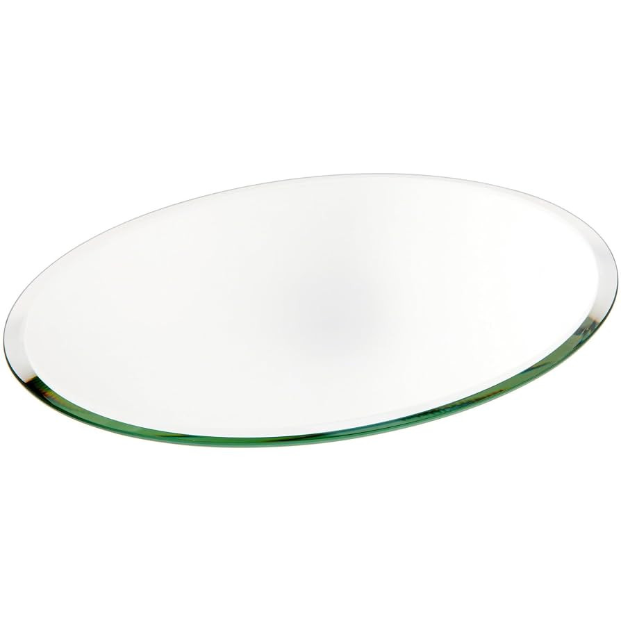 Plymor 7" x 9" Oval, 3mm Thick Beveled Glass Mirror | Amazon (US)