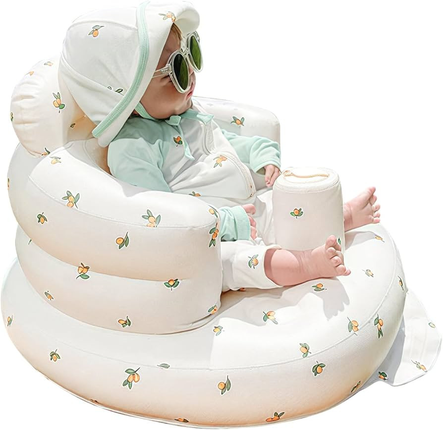 Inflatable Baby Chair, AirSwim Baby Inflatable Seat for Babies 3 Months and Up Summer Inflatable ... | Amazon (US)
