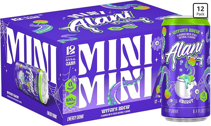 Alani Nu WITCHES BREW, Low Calorie Energy Drinks, 100mg Caffeine, Biotin, B Vitamins, Zero Sugar,... | Amazon (US)
