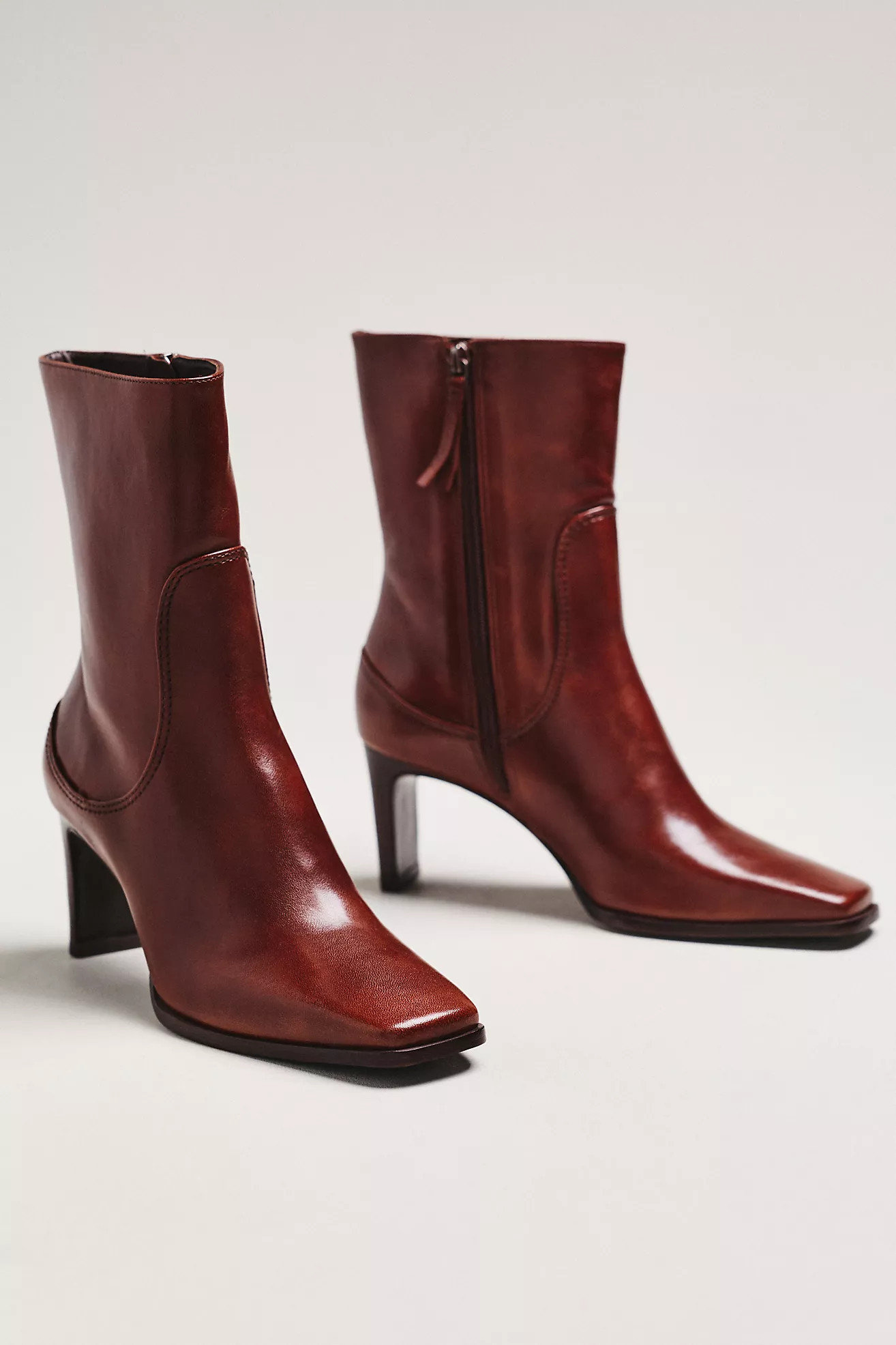 Reformation Claudette Square-Toe Boots | Anthropologie (US)