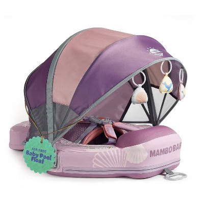 Mambobaby Innovative Explorer Baby Pool Float with Canopy - Seashell Purple | Target