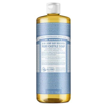 Dr. Bronner s Pure-Castile Liquid Soap – Baby – 32 oz | Walmart (US)