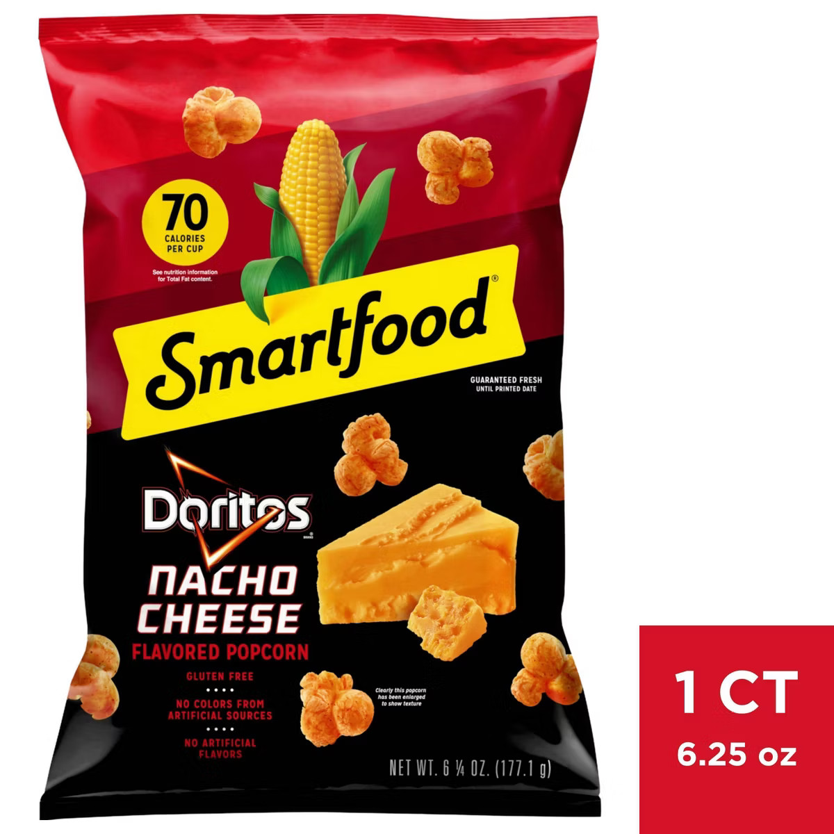 Smartfood Doritos Nacho Cheese Flavored Popcorn - 6.25oz | Target