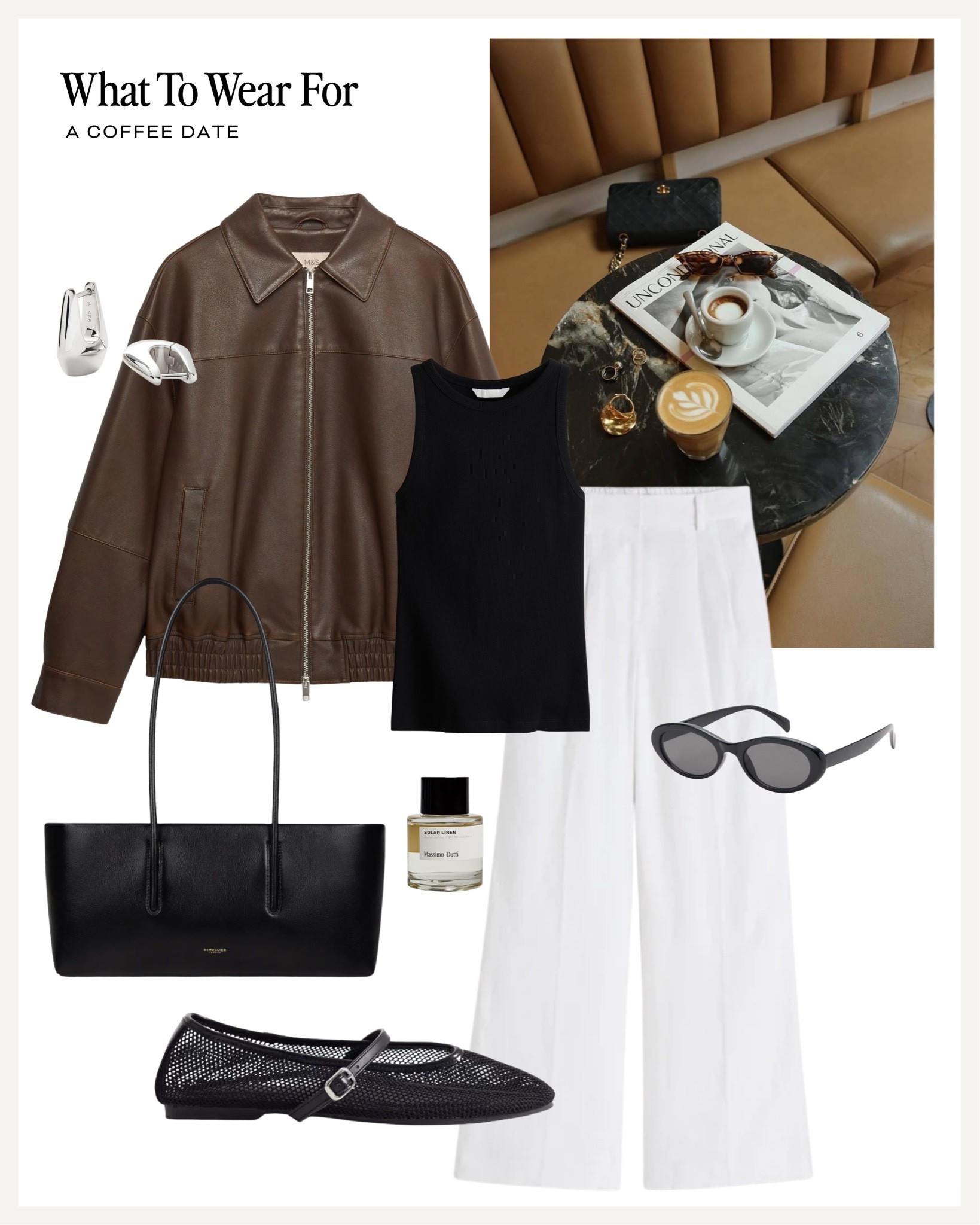 A coffee date ☕️ 

Linen trousers, spring summer outfit, leather jacket, ballet flats

#LTKuk #LTKspring #LTKsummer