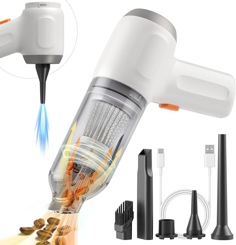 Mini Handheld Vacuum Cordless, Car Vacuum Cleaner Portable Rechargeable 3 in 1 Dust Buster & Air ... | Amazon (US)