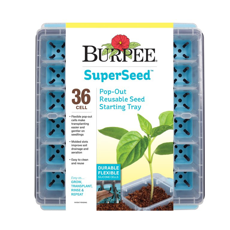 Burpee SuperSeed 36 Cell Seed Starting Tray - Reusable and Dishwasher Safe - Growing Tray - Walma... | Walmart (US)