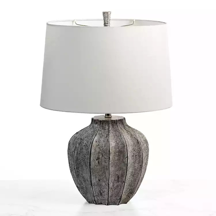 Jaxson Stone Gray Table Lamp | Kirkland's Home