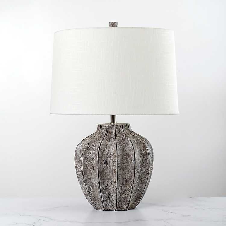 Jaxson Stone Gray Table Lamp | Kirkland's Home