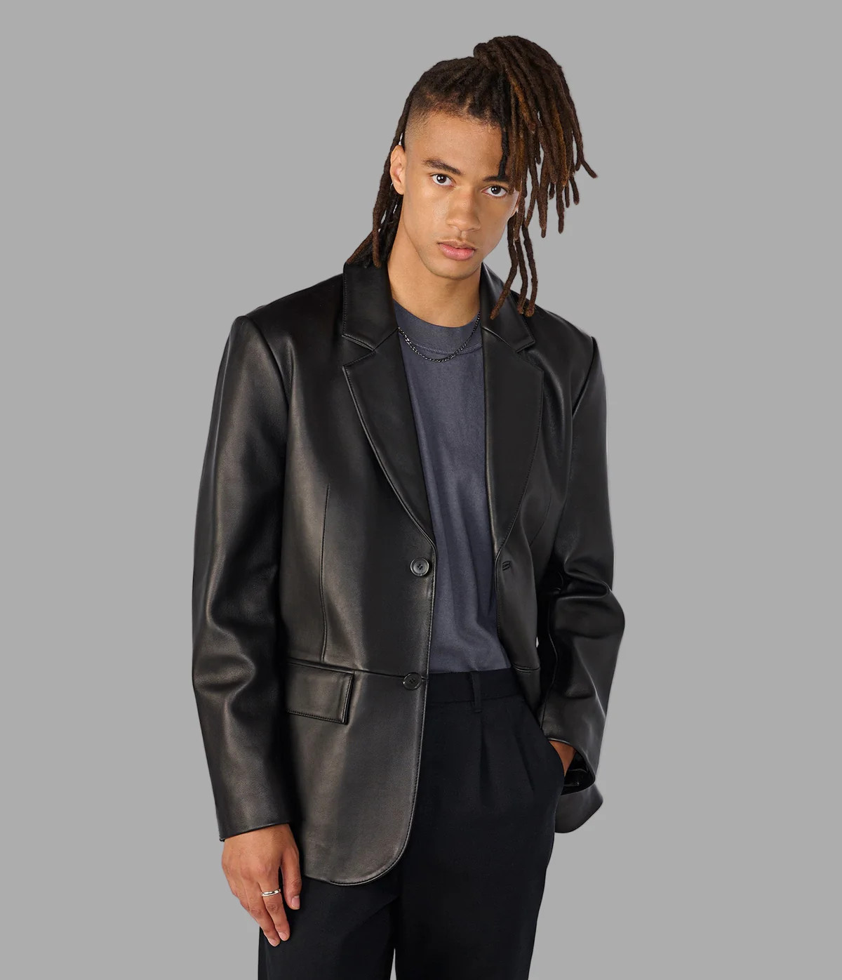 Dylan Two Button Genuine Leather Blazer | Wilsons Leather
