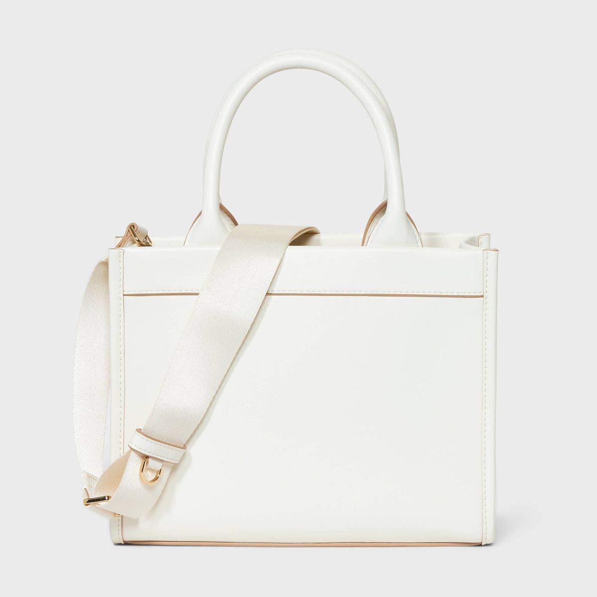 Small Boxy Tote Handbag - A New Day™ Off-White | Target