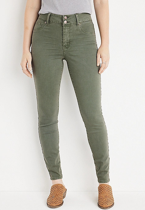 m jeans by maurices™ High Rise Double Button Jegging Made With REPREVE® | Maurices