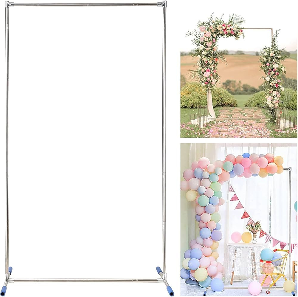 6.8×4 FT Wedding Arch, Rectangular Wedding Arches for Ceremony, Metal Arch Backdrop Stand and Su... | Amazon (US)