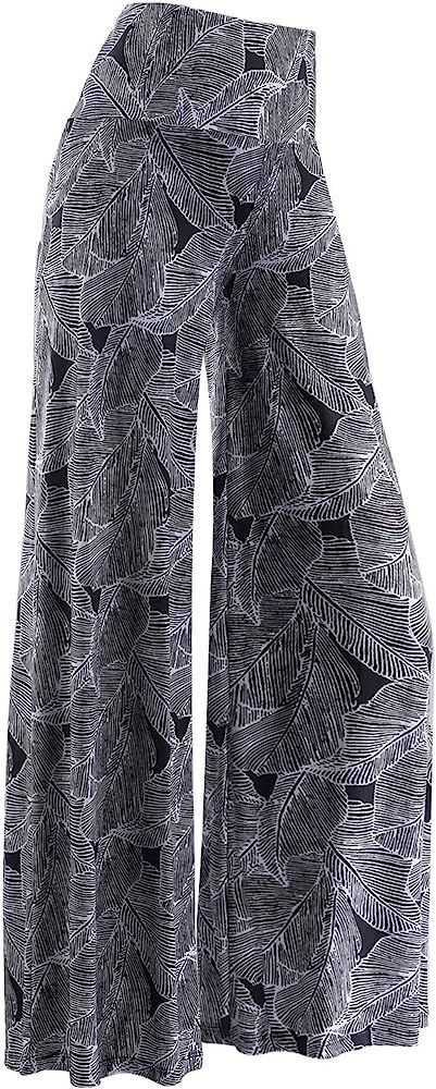 Arolina Women's Stretchy Wide Leg Palazzo Lounge Pants Casual Comfy High Waist Palazzo Pants | Amazon (US)