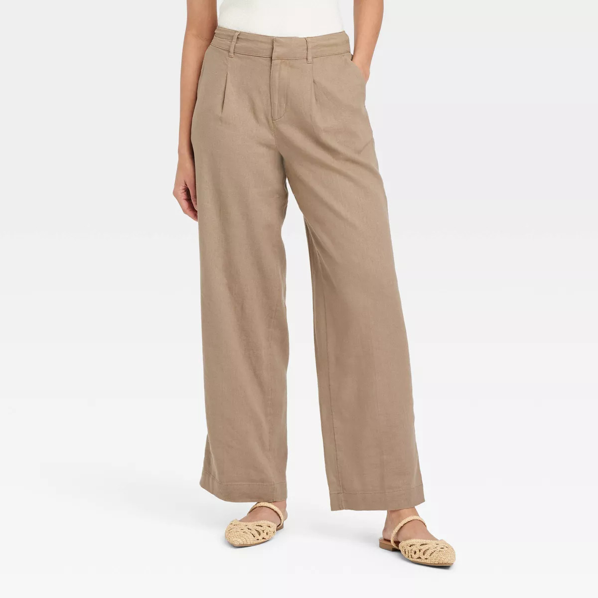Women's Linen Essential Trouser - A New Day™ | Target