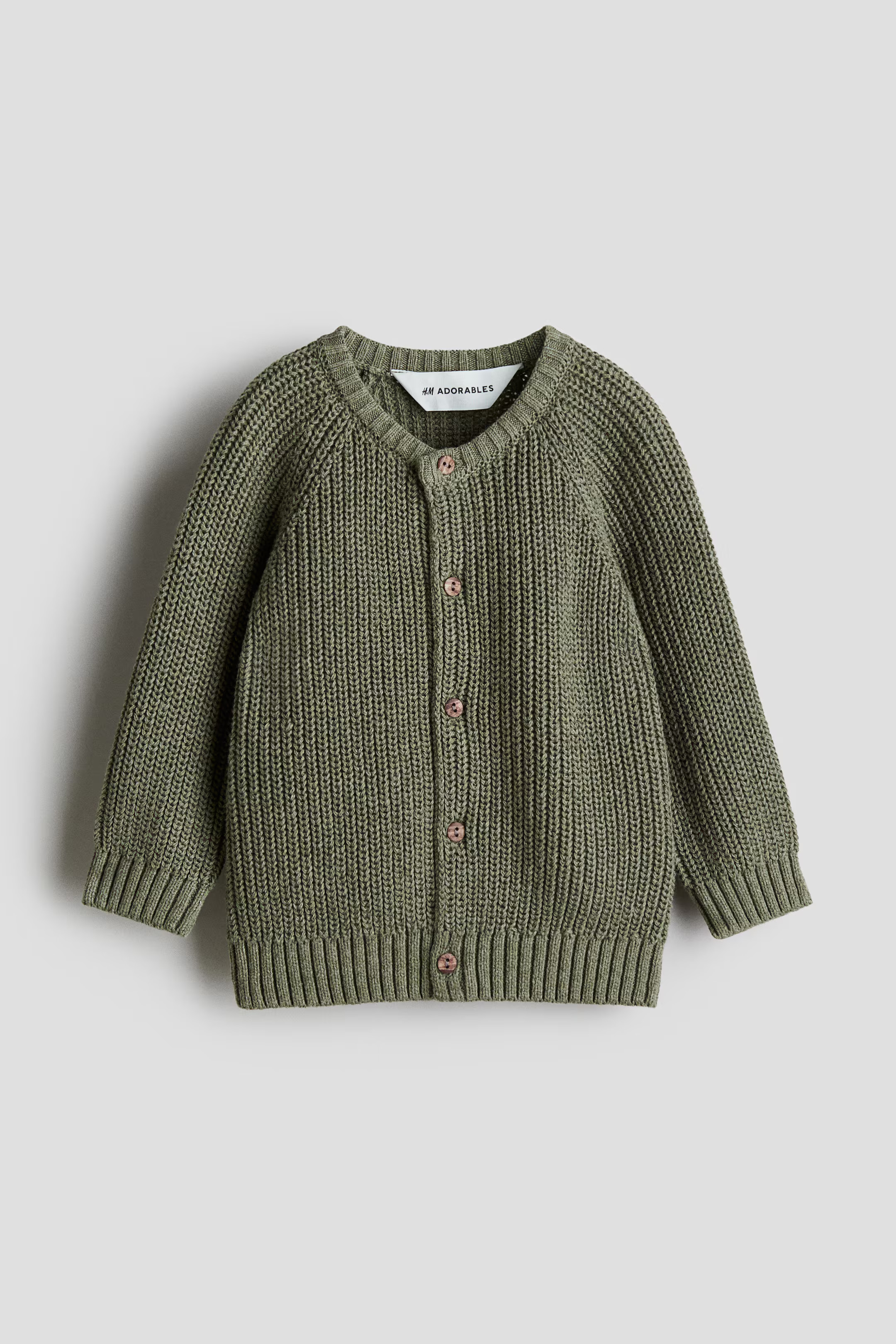 Patent-Knit Cotton Cardigan | H&M (US + CA)
