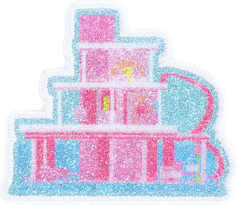 Barbie™ Dreamhouse Glitter Patch | Embroidered Patch - Stoney Clover Lane | Stoney Clover Lane