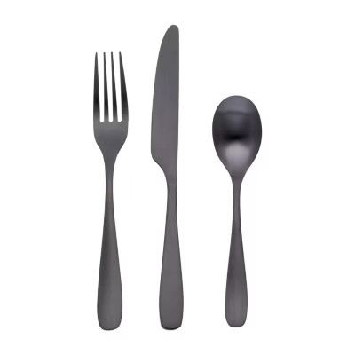 Cambridge Eliana Black Satin 12-pc. Flatware Set | JCPenney