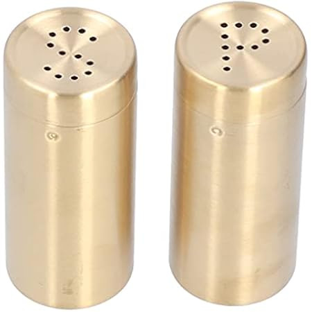 2pcs Spice Stainless Steel Pepper Shaker Kitchen Tool Salt Sugar Spice Pepper Shaker Dredge Salt / S | Amazon (US)