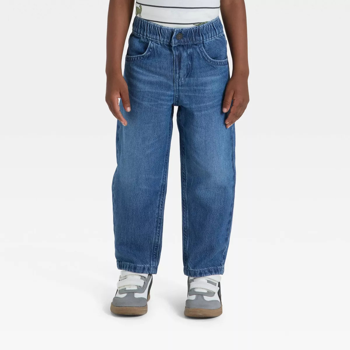 Toddler Boys' Relaxed Fit Snap Denim Pants - Cat & Jack™ | Target