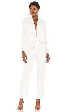 Amanda Uprichard Laurie Jumpsuit in Ivory from Revolve.com | Revolve Clothing (Global)