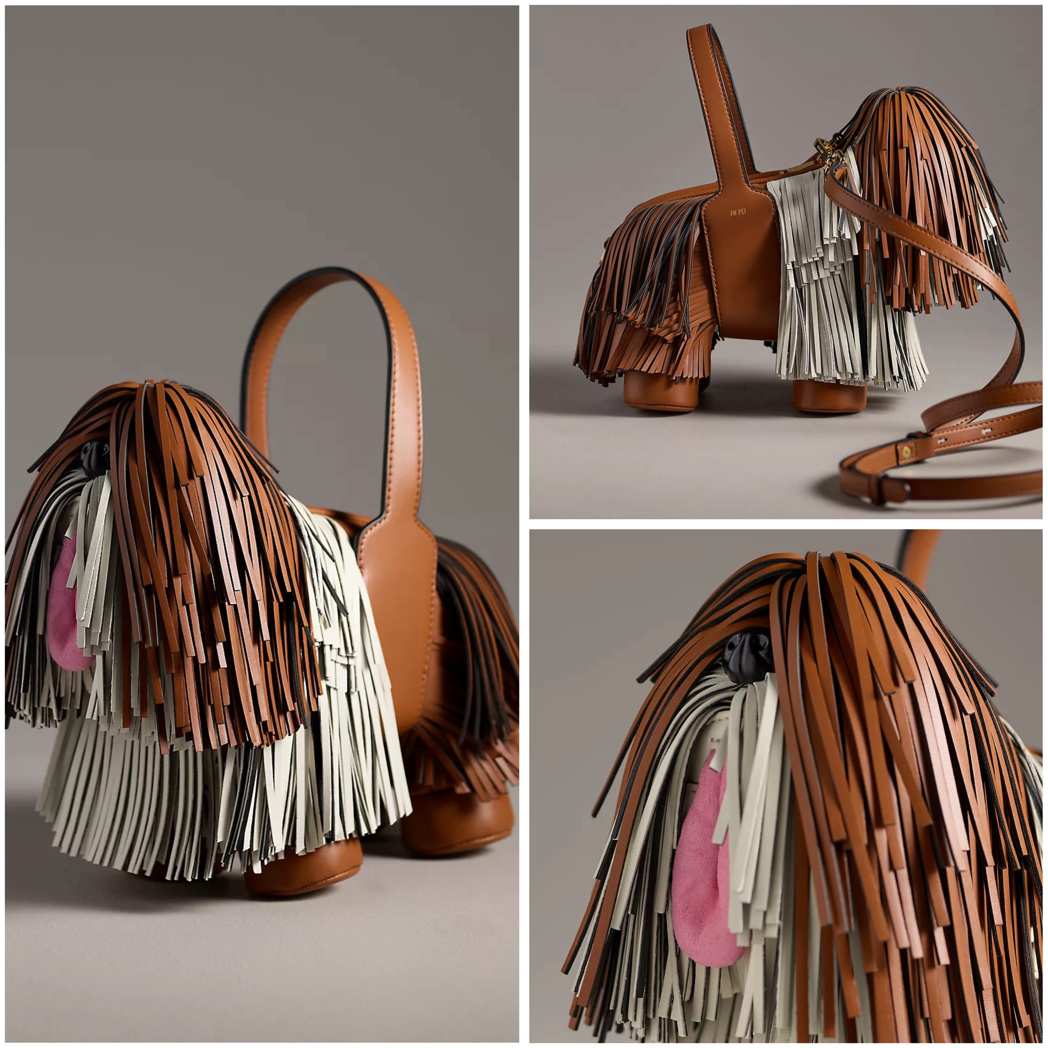 Are you a dog lover and like unique bags? Then this fringe dog shoulder bag might be for you! 

Want something a little more subtle? Check out the next photos. 

#LTKOver40 #LTKPets #LTKItBag