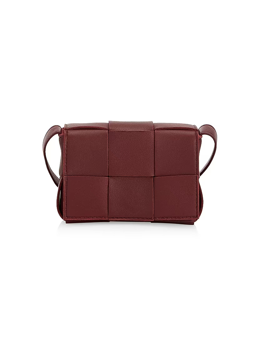 Bottega Veneta Candy Cassette Leather Card Holder-On-Strap | Saks Fifth Avenue