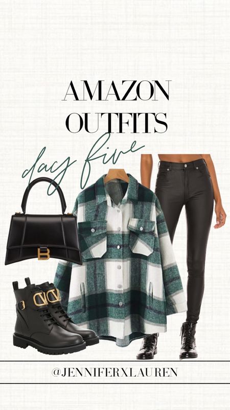 Amazon day 5

Amazon shacket. Plaid jacket. Fall style. Fall outfit inspo. Leather pants. Leather jeans. Designer handbag  

#LTKSeasonal #LTKunder50 #LTKstyletip