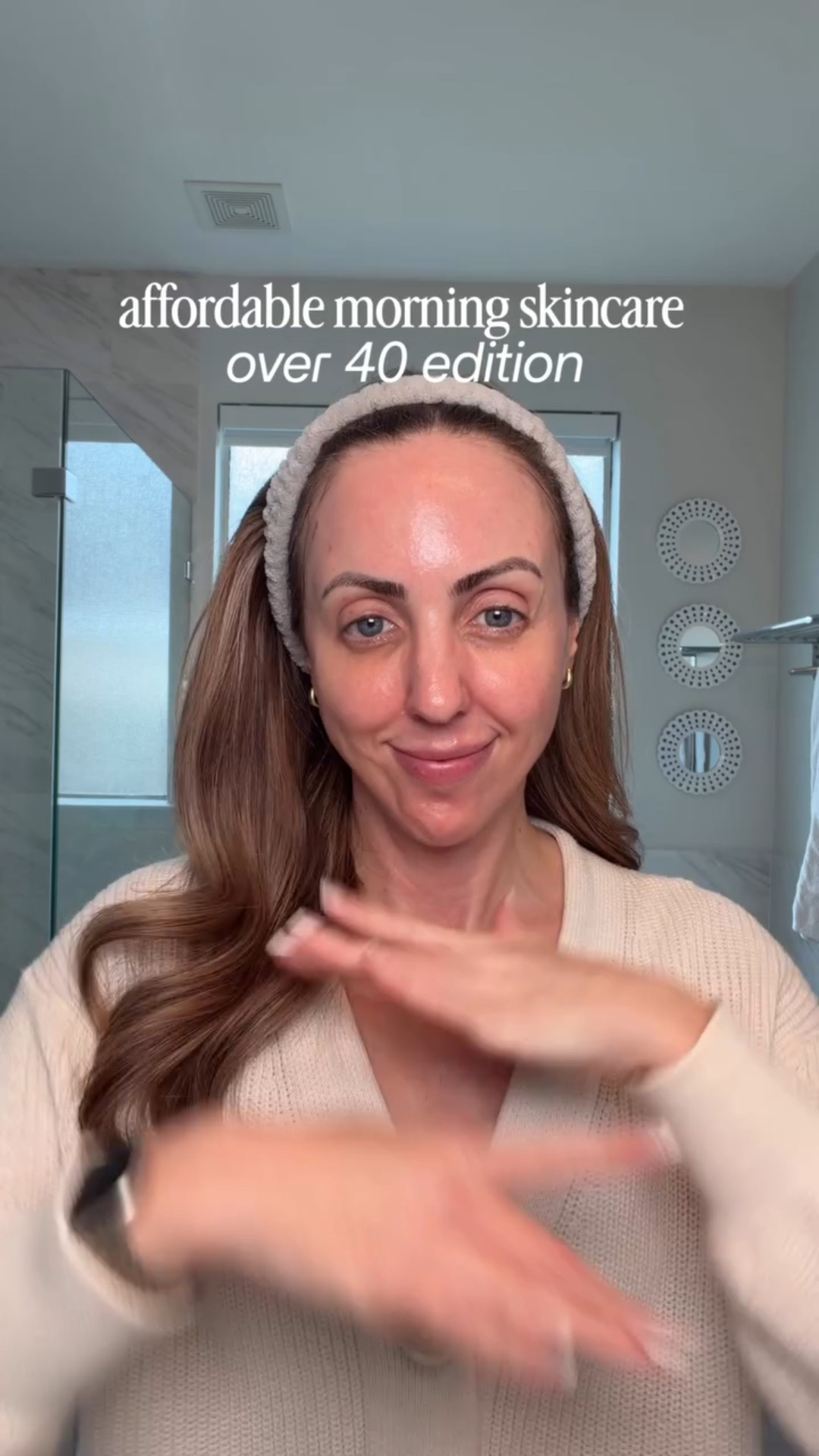 Here’s an affordable morning skincare routine as a 42 year old mom of 3. 🧴

Couple of potential FAQs I can answer:
🫧 I do not use a cleanser in the morning, I rinse all of the previous night’s skincare off with water and proceed with the AM routine
🫧 Yes, my brows are a part of my morning skincare. It’s my favorite “hack” to get perfect brows with zero skincare or makeup residue in them. They will stay flake-free and in place all day long.
🫧 I wait 5-10 minutes after sunscreen to do anything else because I want to make sure it properly sets down.
🫧 Korean sunscreens are the BEST because they use more innovative filters, leave zero white cast, and I can apply them around the eyes with zero sting.
🫧 Yes, I use a petroleum jelly type of product to prep the skin further before makeup. I apply a very thin layer under my eyes and in the center of my face. I do make sure to wait an additional 5-10 minutes before applying makeup, as this prevents my products from pilling on top.

Type “skincare” for details →📨 

#morningskincare #amskincare #over40skincare #affordableskincare #womenover40

#LTKBeauty #LTKmorningroutine #LTKOver40