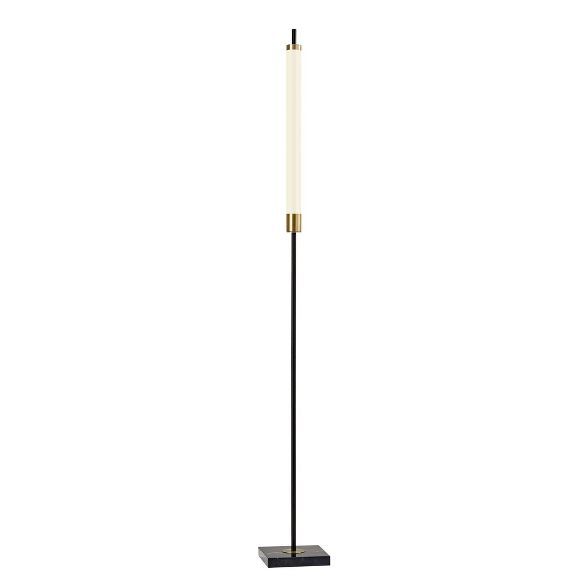 72" 3-way Piper Floor Lamp (Includes LED Light Bulb) Black - Adesso | Target