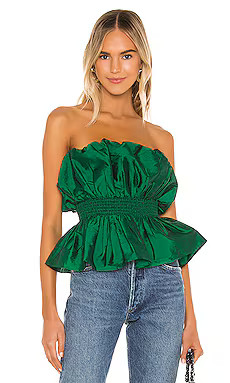 MAJORELLE Natasia Top in Green from Revolve.com | Revolve Clothing (Global)