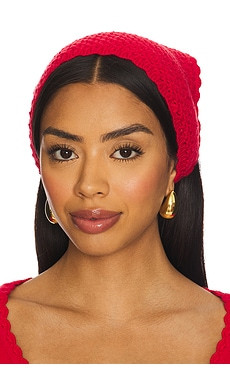 GUIZIO Knit Bandana in Red Love from Revolve.com | Revolve Clothing (Global)