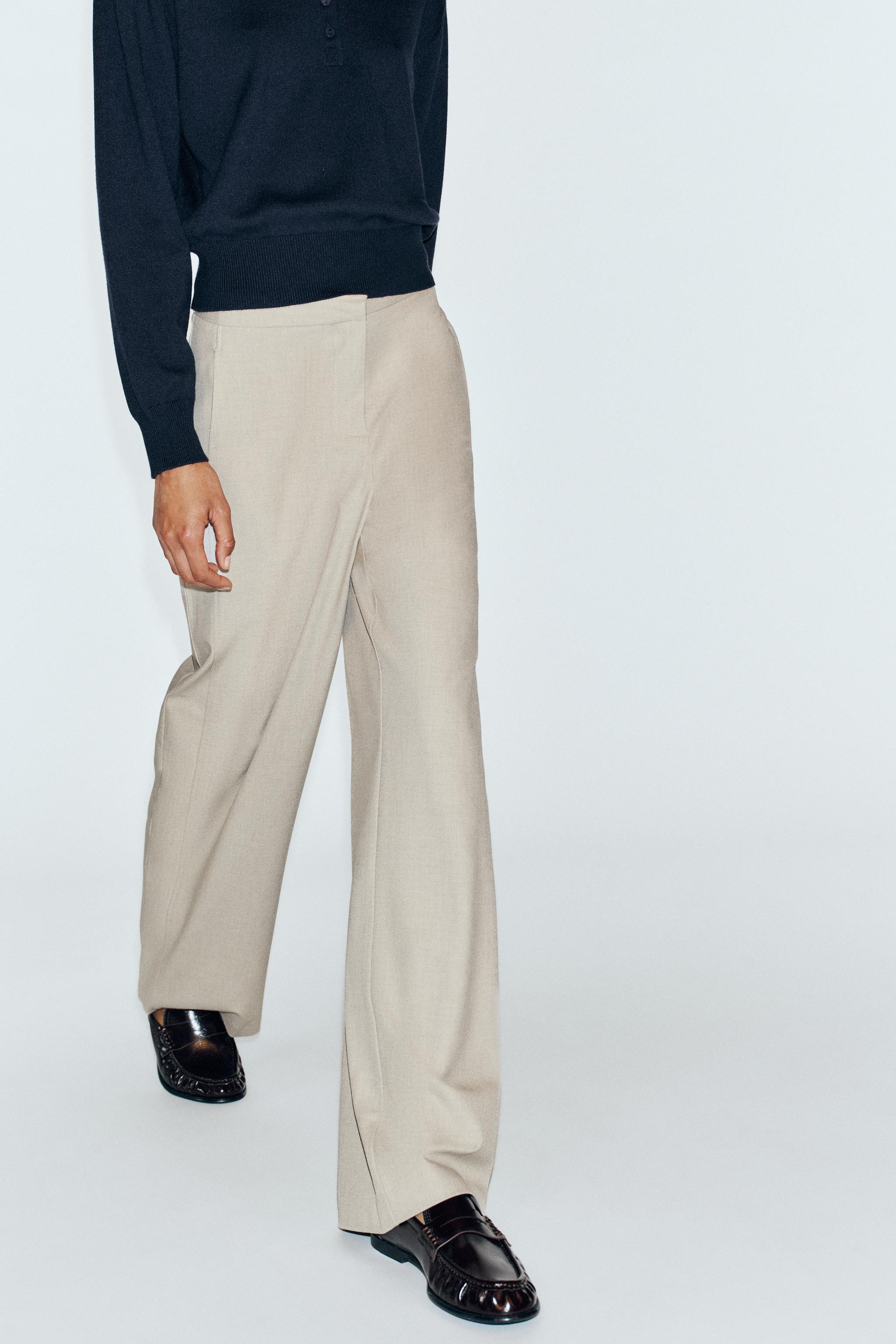 MID-RISE STRAIGHT-LEG PANTS | Zara Canada