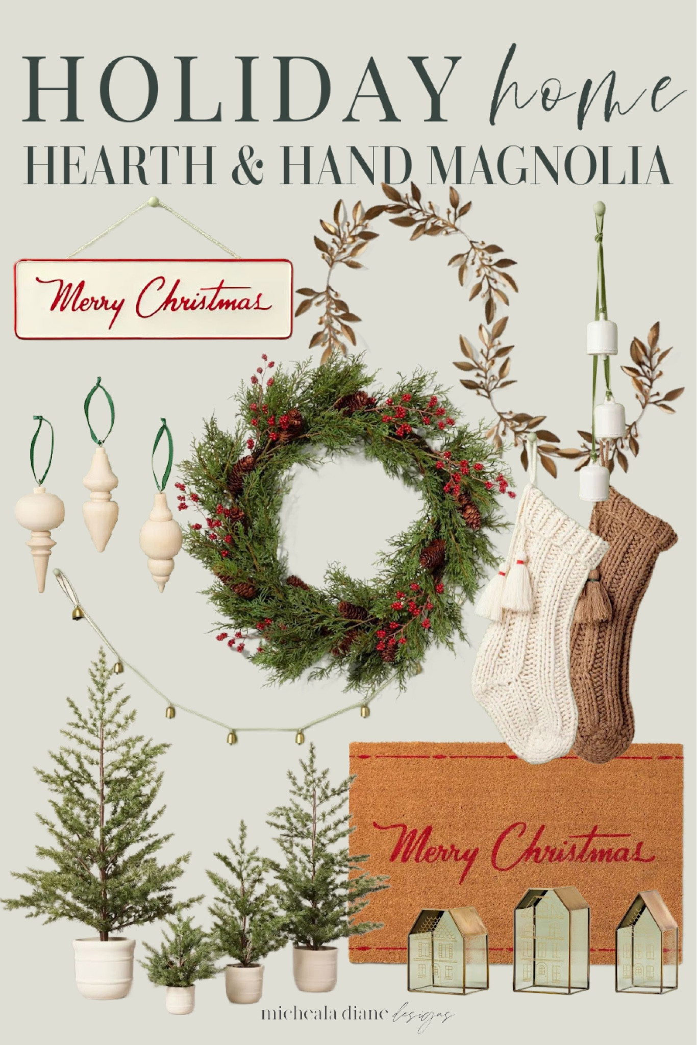 Neutral Christmas Decor. Holiday home decor. Holiday decor finds from @target Hearth & Hand by Magnolia 

#LTKHoliday #LTKSeasonal #LTKhome
