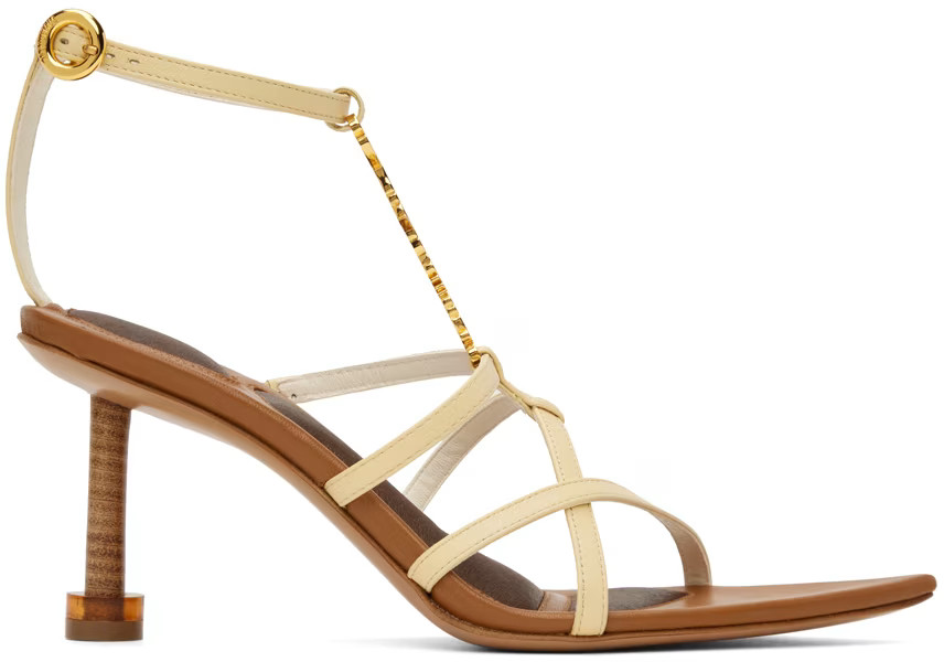 Off-White Le Raphia 'Les Sandales Pralu Hautes' Sandals | SSENSE