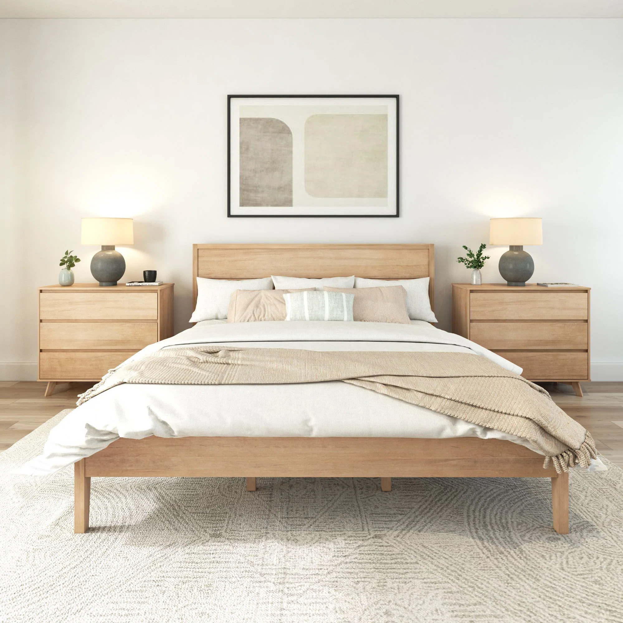 Lauritzen Solid Wood Panel Bed | Wayfair North America
