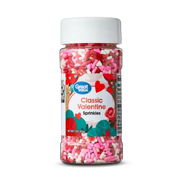 Great Value Valentine Classic Sprinkles 3oz | Walmart (US)