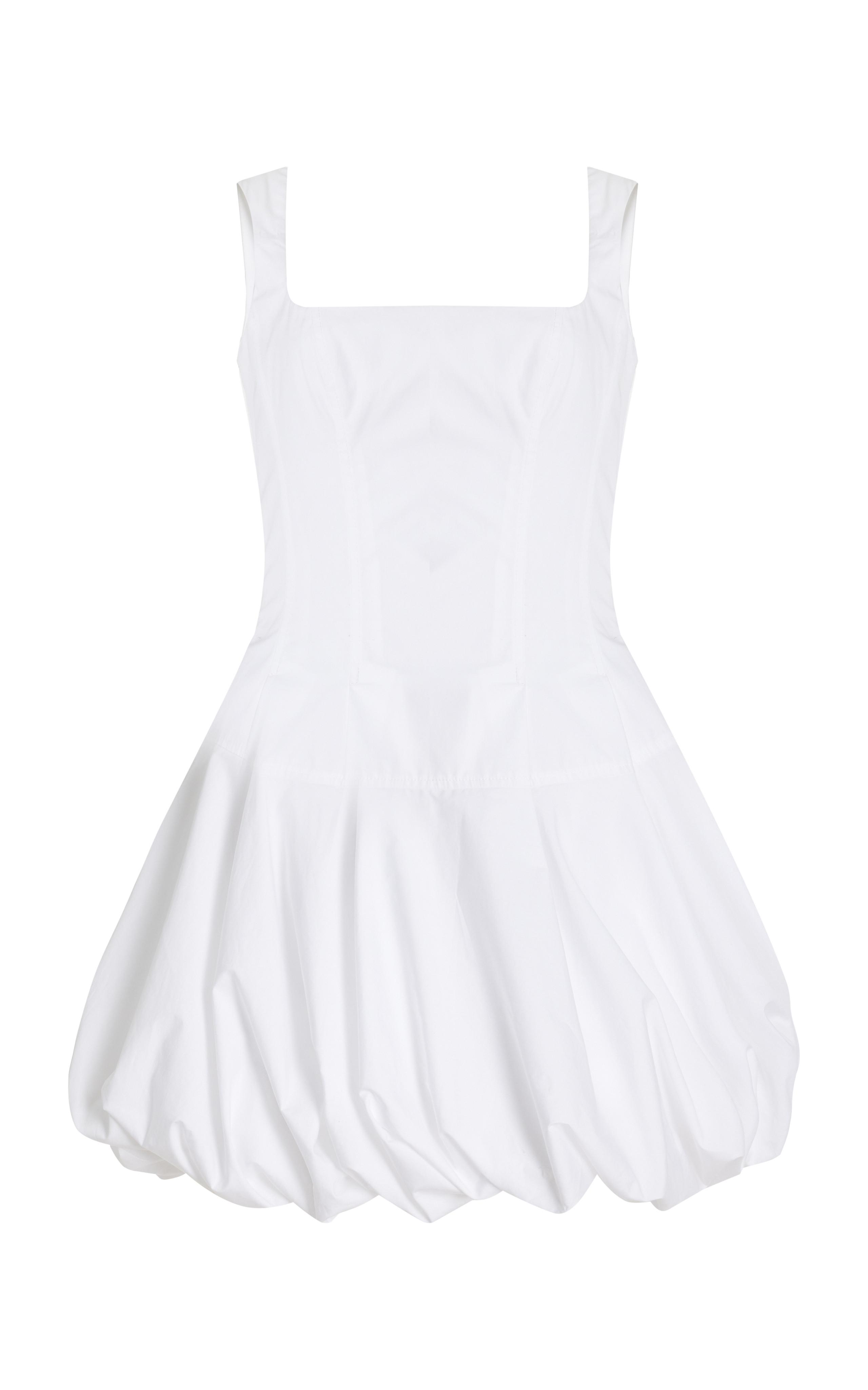 Juni Bubble-Hem Cotton-Blend Corset Mini Dress | Moda Operandi (Global)