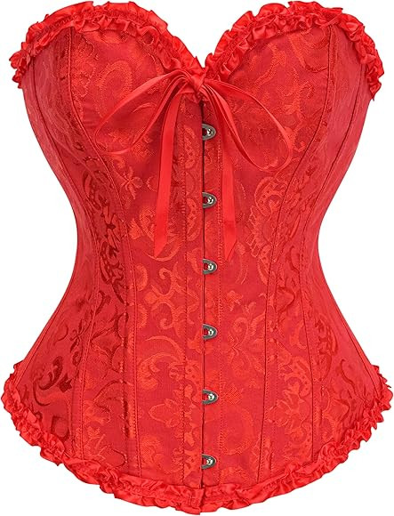 SZIVYSHI Damen Vollbrust Corsage Korsett Top Gothic Vintage Corsagen Bustier Corsette | Amazon (DE)