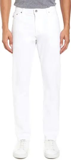 AG Everett Sueded Stretch Sateen Straight Fit Pants | Nordstrom | Nordstrom