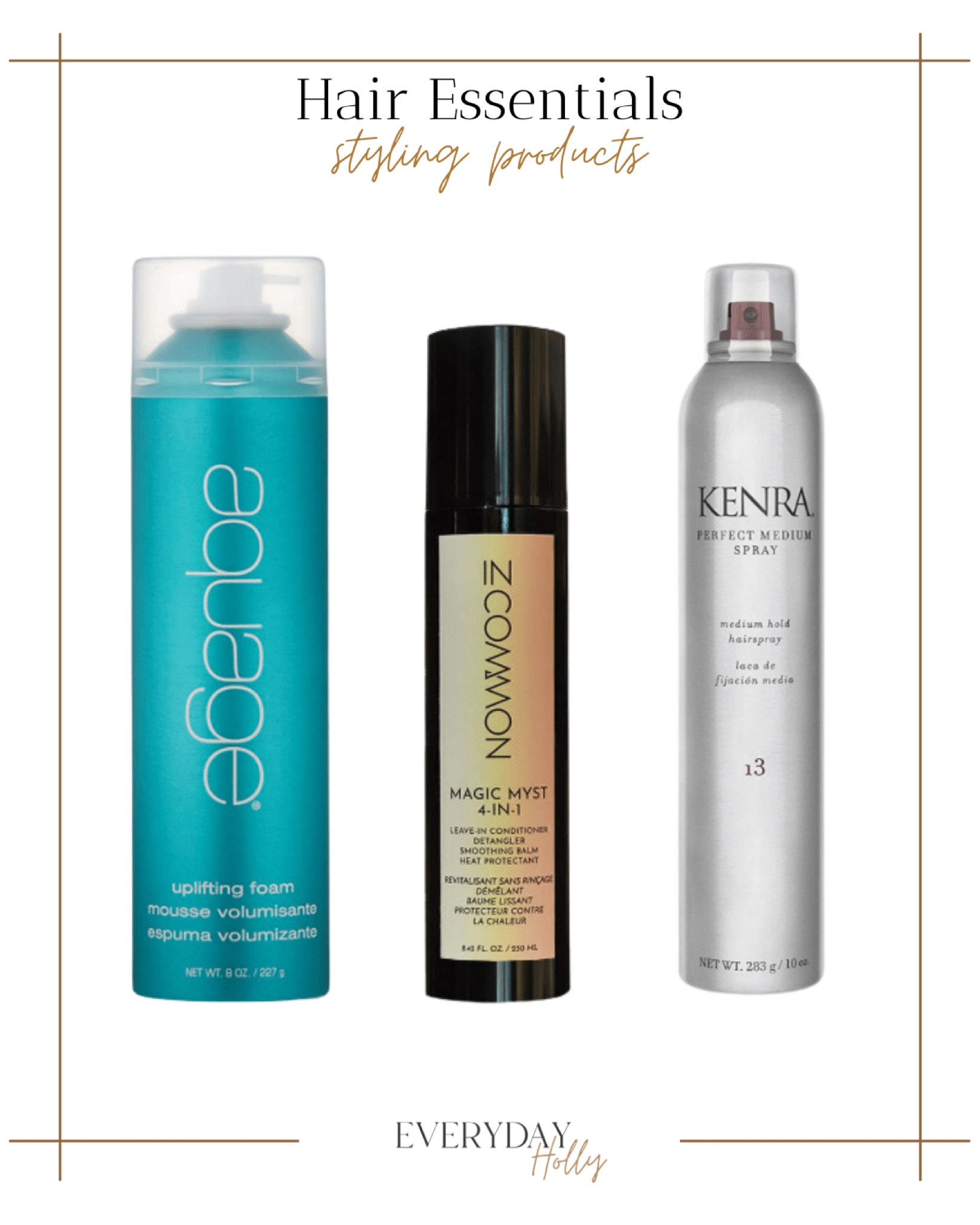 Amazon styling products that helps hold, give volume and will have my hairstyle last all night long! Get all links & details at: www.everydayholly.com

Hair tools  hair essentials  haircare  beauty  amazon  T3  T3 hair tools  healthy hair  styling treatments  hair styles  hair styling products  voluminous hair  

#LTKunder50 #LTKbeauty