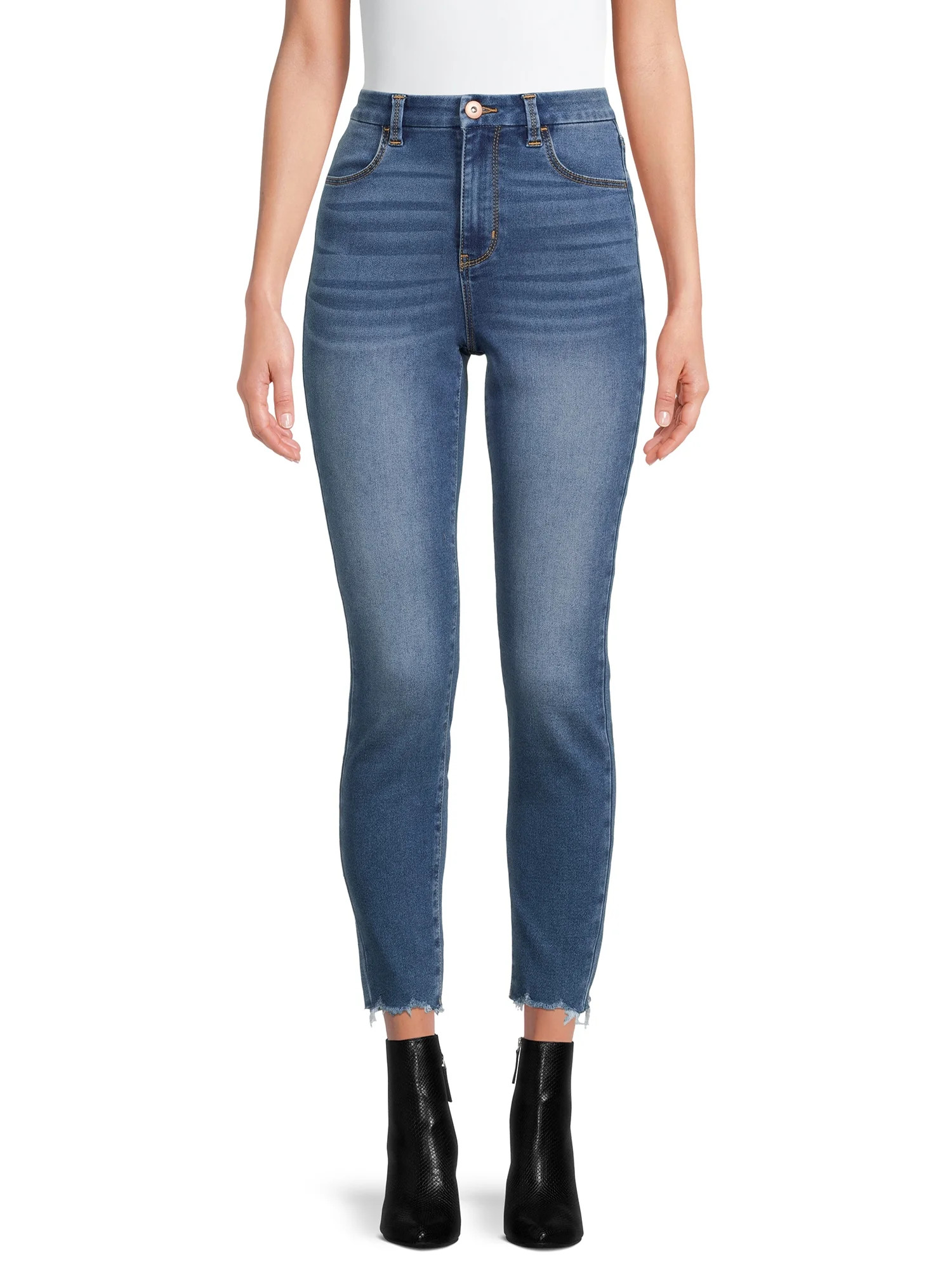 No Boundaries Junior's Cozy Curvy Denim Jeggings - Walmart.com | Walmart (US)