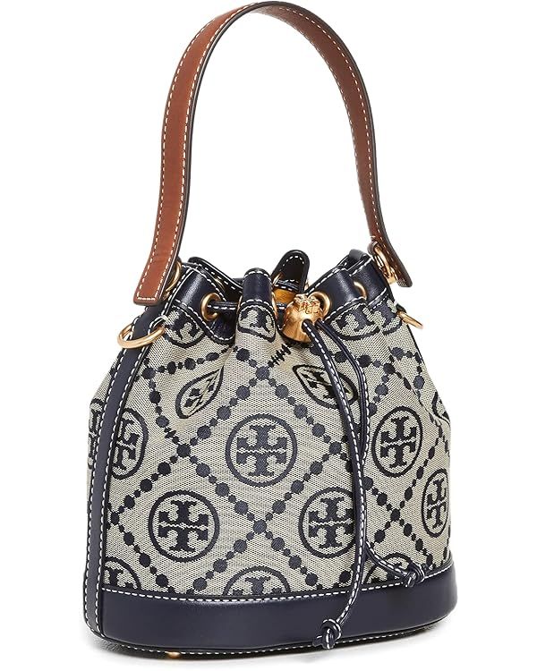 Tory Burch Women's T Monogram Jacquard Bucket Bag | Amazon (US)