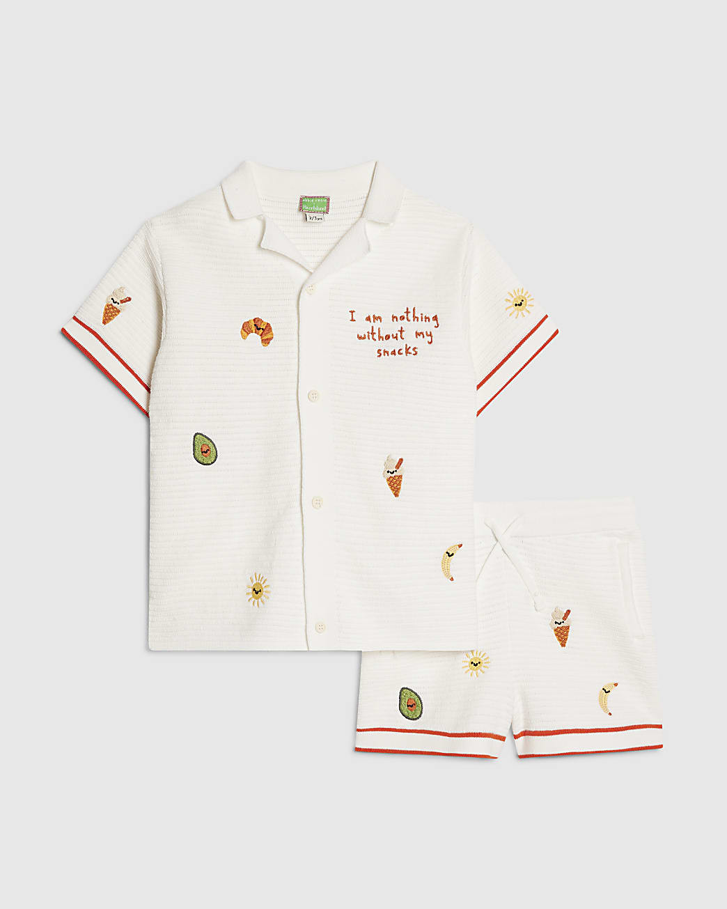 Mini Boys Cream Crochet Food Set | River Island UK & IE