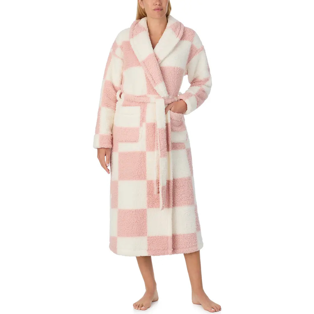 Sanctuary Checkered Robe in Rose Check at Nordstrom Rack, Size Xs/s | Nordstrom Rack