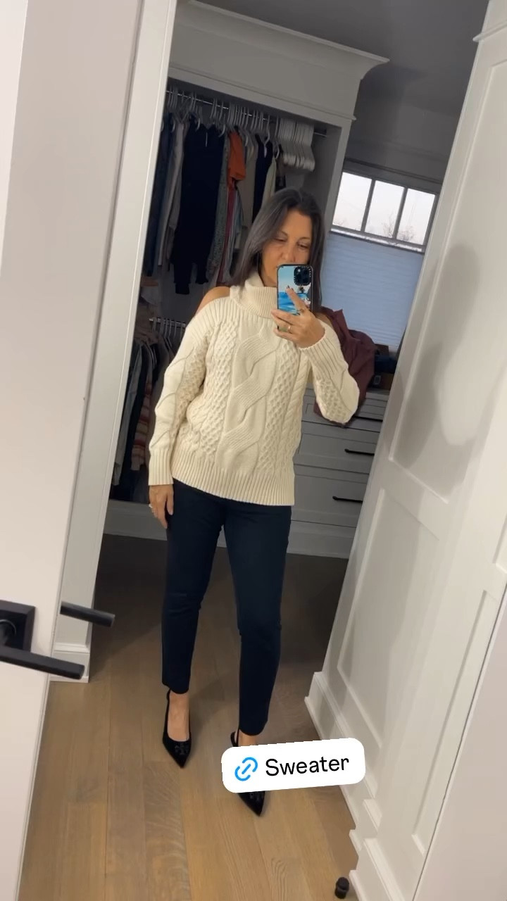 Anthropology Sweater on sale 💛 wearing it with Old Navy Pixie pants and Tory Burch heels.

#LTKshoecrush #LTKfindsunder100 #LTKsalealert