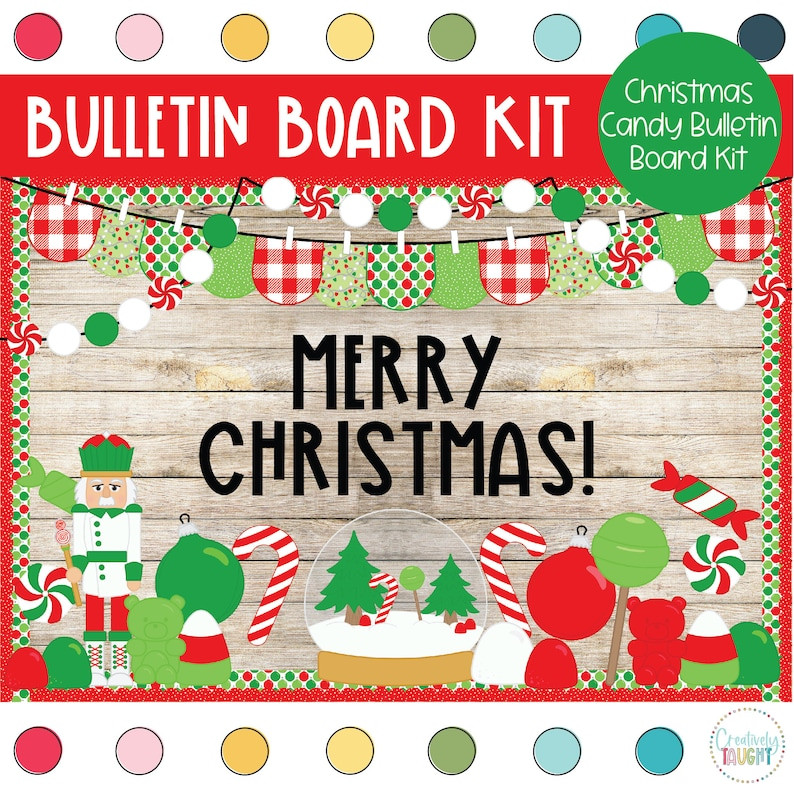 Christmas Candyland Christmas Winter December Bulletin Board - Etsy | Etsy (US)