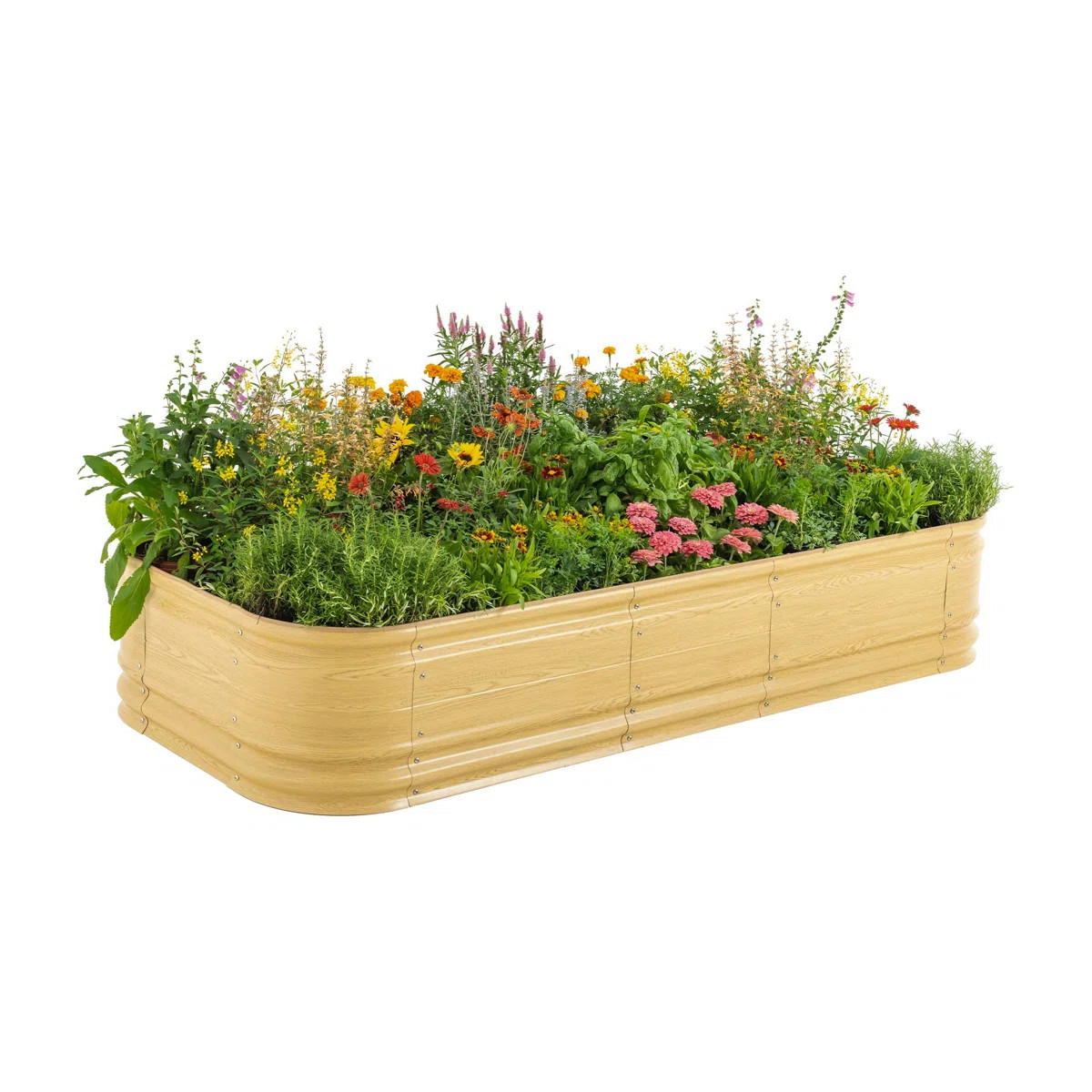 Novel 17" Tall 10 In 1 Modular Metal Outdoor Raised Garden Bed | Wayfair North America